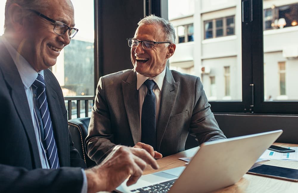 A lighter moment during business negotiations
